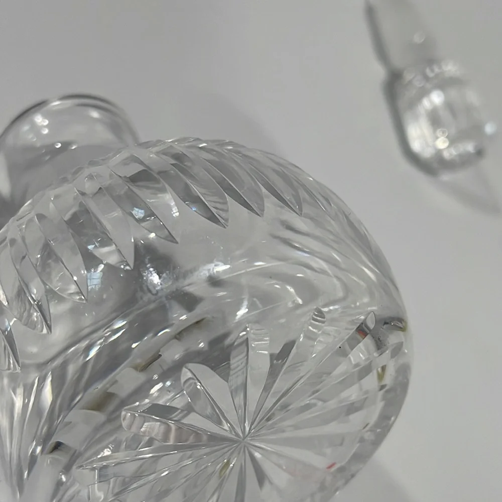 Vintage Waterford Vanity Crystal Perfume Bottle with Beveled Stopper Dauber - Picture 9 of 15